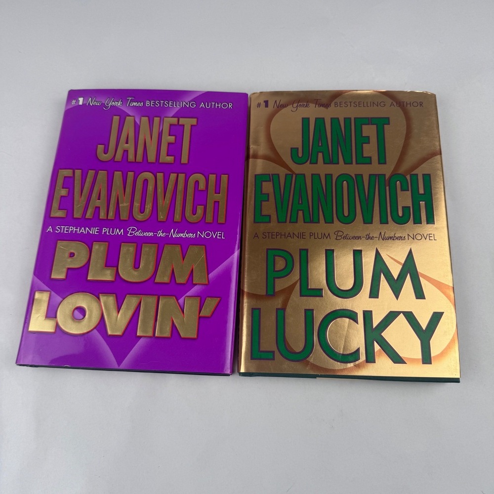 Janet Evanovich Plum Lovin Plum Lucky Lot of 2 Hard Back Books